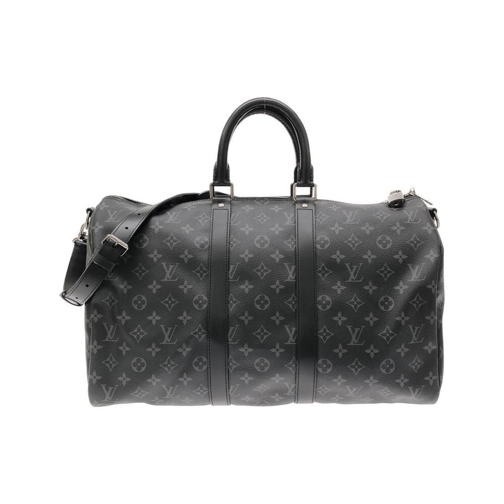 Louis Vuitton Monogram Eclipse Keepall Bandoulière 45cm M40569 Boston Bag